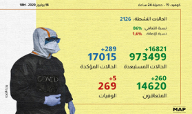 كوفيد-19) .. 289 إصابة و260 حالة شفاء بالمغرب خلال الـ24 ساعة الماضية