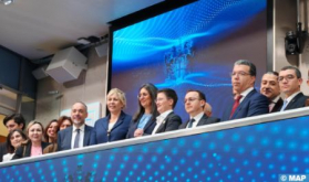 Morocco's Nadia Fettah Rings Opening Bell at London Stock Exchange