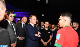 French President Meets Young Moroccan Video Games, Esports Talents in Rabat