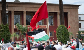 Solidarity March in Rabat with Palestinian People