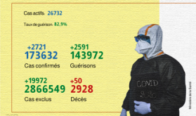 Coronavirus: 2.721 nuevos casos confirmados y 2.591 recuperaciones en 24h (Sanidad)