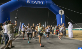 Los atetas marroquíes dominan el podio de los 10 km pedestres de Dubái