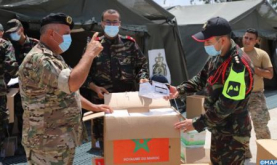 El hospital militar marroquí desplegado en Beirut comienza a prestar sus servicios