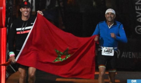 Ironman en Brasil: dos marroquíes enarbolan la bandera nacional