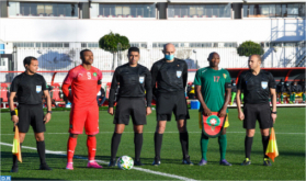 Fútbol/Amistoso: La selección nacional de jugadores locales vence a su homóloga guineana 1-0