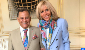 Brigitte Macron recibe en el Palacio del Elíseo al presidente de la FNM