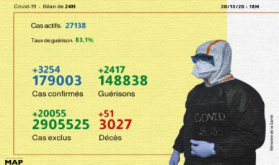 Coronavirus: 3.254 nuevos casos confirmados y 2.417 recuperaciones en 24h (Sanidad)