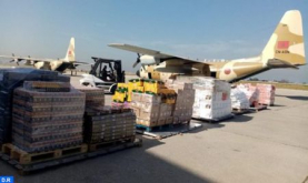 Llega a Beirut el segundo lote de ayuda alimentaria destinada, por altas instrucciones reales, a las fuerzas armadas y al pueblo libanés