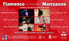 "Flamenco en línea para Marruecos", del 09 al 27 de noviembre