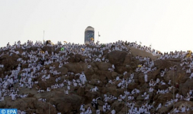 Los peregrinos en el Monte Arafat para cumplir el rito más importante del Hayy