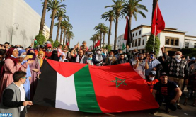 Sentada en Rabat en solidaridad con el pueblo palestino