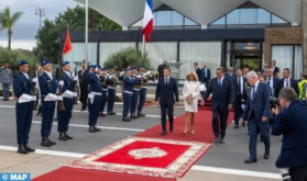 El presidente francés Emmanuel Macron deja Marruecos al término de una visita de Estado