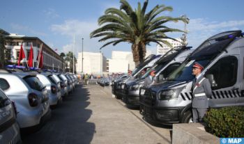 Casablanca : Remise d’un lot de véhicules et de motos à la Gendarmerie Royale, la sûreté Nationale et au CRTS