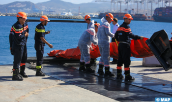 Tanger Med: Exercice de simulation pour la lutte contre la pollution marine accidentelle par des hydrocarbures