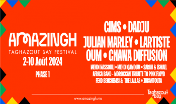 La 1ère édition de Amazingh Taghazout Bay Festival, du 02 au 10 août prochain