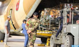 Aéroport d’El Arich: Arrivée de deux avions militaires marocains transportant des aides humanitaires destinées aux populations palestiniennes