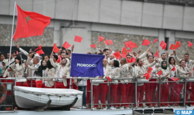 La délégation sportive marocaine défile à la cérémonie d’ouverture des Jeux Olympiques de Paris 2024