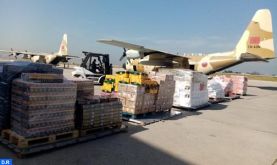 Arrivée à Beyrouth du dernier lot des aides alimentaires destinées sur hautes instructions royales aux forces armées et au peuple libanais