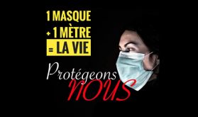 Des personnalités soutiennent la campagne "1 Masque+1 Mètre= La Vie"