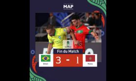 Mondial-2024 de futsal: Le Maroc éliminé en quarts face au Brésil (1-3)