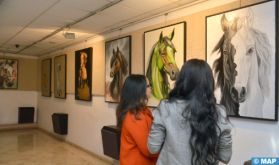 Fès: Vernissage d'une exposition sur les chevaux de l'artiste Houda Belkari