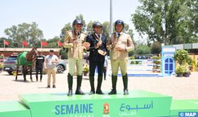 Semaine du cheval 2024 (saut d'obstacles): Le brigadier de police Mouhcine Yakhou remporte le championnat du Maroc militaire "A"