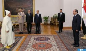 L'ambassadeur de SM le Roi au Caire présente ses lettres de créance au Président égyptien