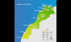 Prévisions météorologiques pour le samedi 14 août 2021