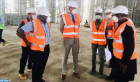 Mosquée "Mohammed VI" d'Abidjan : le médiateur de la Côte d'Ivoire visite le chantier