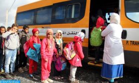 INDH : Le transport scolaire, cheville-ouvrière de la promotion de la scolarisation en milieu rural à Al-Haouz .