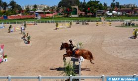 Coup d’envoi du concours officiel de saut d’obstacles (CSO3*) de l’Ecole Royale de Cavalerie de Témara